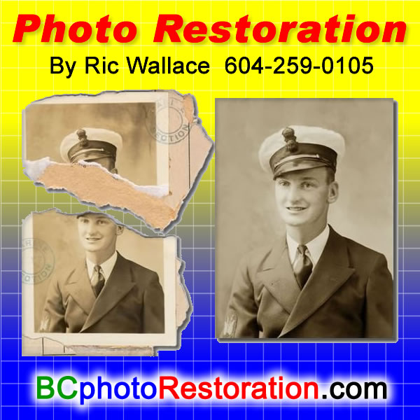 White Rock BC Photo Restoration  Ric Wallace can bring FADED or partially lost PHOTOS back to LIFE